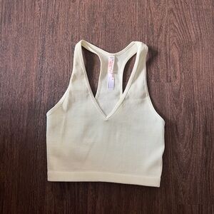 FP Movement Light Green Ribbed Free Throw Crop Tank